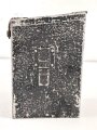 Luftwaffe, Leichtmetallkasten für ein Flugzeug. Maße etwa 12,5 x 15 x 23cm. Originallack