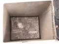 Luftwaffe, Leichtmetallkasten für ein Flugzeug. Maße etwa 12,5 x 15 x 23cm. Originallack