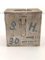 Transportkasten Wehrmacht, Maße etwa  8 x 12 x 12cm