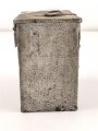 Transportkasten Wehrmacht, Maße etwa  8 x 12 x 12cm