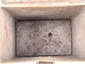 Transportkasten Wehrmacht, Maße etwa  8 x 12 x 12cm