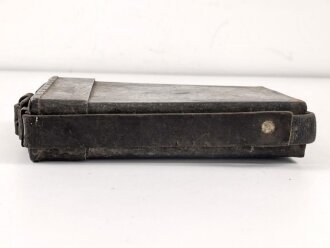 Transportbehälter " PETROLE" vermutlich Frankreich oder Italien. Maße etwa 4,5 x 14 x 20cm
