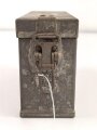 Transportbehälter vermutlich Deutsch 1. Weltkrieg, Maße etwa 6 x 5 x 18,5 x 11,5cm