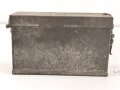 Transportbehälter vermutlich Deutsch 1. Weltkrieg, Maße etwa 6 x 5 x 18,5 x 11,5cm