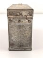 Transportbehälter vermutlich Deutsch 1. Weltkrieg, Maße etwa 6 x 5 x 18,5 x 11,5cm