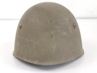 Italien 2. Weltkrieg, Stahlhelm M33 , Originallack und Kinnriemen.