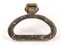 Schwerer Metallgriff Wehrmacht, vermutlich zum öffnen und ziehen von Werkzeugschubladen oder ähnlichem . Breite 12cm, Originallack