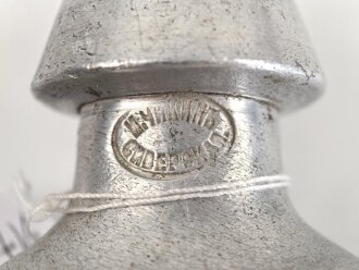 Zaristisches Russland, Feldflasche aus Aluminium, datiert 1906