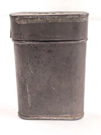 Reinigungsgerät vermutlich um 1900, Maße der Dose etwa 2,5 x 7,5 x 11cm