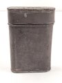 Reinigungsgerät vermutlich um 1900, Maße der Dose etwa 2,5 x 7,5 x 11cm