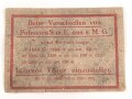 Originales Papieretikett für einen Patronenkasten der Wehrmacht. Maße 7 x 10cm