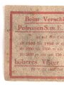 Originales Papieretikett für einen Patronenkasten der Wehrmacht. Maße 7 x 10cm