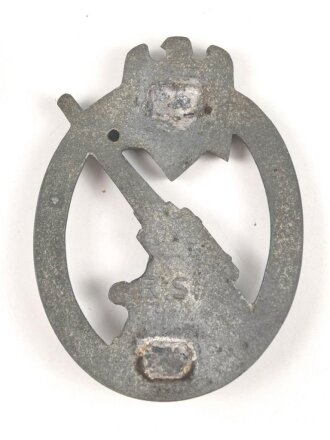 Flakkampfabzeichen des Heeres, Zink mit resten der versilberung. Hersteller R.S. Nadelsystem fehlt