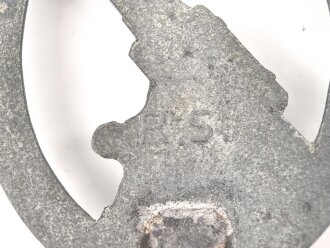 Flakkampfabzeichen des Heeres, Zink mit resten der versilberung. Hersteller R.S. Nadelsystem fehlt