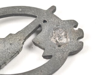 Flakkampfabzeichen des Heeres, Zink mit resten der versilberung. Hersteller R.S. Nadelsystem fehlt
