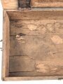 1.Weltkrieg, Zubehörkasten für MG 08/15. Ungereinigtes Stück, die seitlichen Griffe nach dem Krieg angebracht