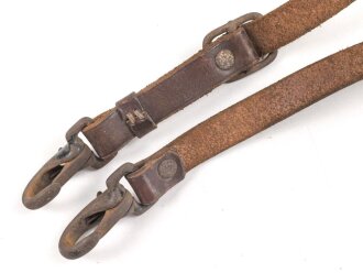 Trageriemen Wehrmacht, braunes Leder Breite 18mm, Gesamtlänge 84cm