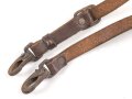 Trageriemen Wehrmacht, braunes Leder Breite 18mm, Gesamtlänge 84cm