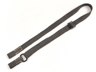Blauer Webleinenriemen Wehrmacht, Breite 2,3cm, Verstellbar, Gesamtlänge wie fotografiert 96cm