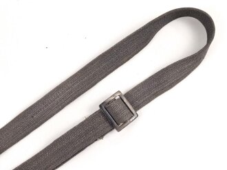Blauer Webleinenriemen Wehrmacht, Breite 2,3cm, Verstellbar, Gesamtlänge wie fotografiert 96cm