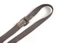 Blauer Webleinenriemen Wehrmacht, Breite 2,3cm, Verstellbar, Gesamtlänge wie fotografiert 96cm