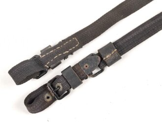 Blauer Webleinenriemen Wehrmacht, Breite 2cm, Vermutlich...