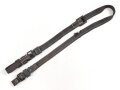 Blauer Webleinenriemen Wehrmacht, Breite 2cm, Vermutlich für Optikbehälter oder ähnliches, Gesamtlänge wie fotografiert 90cm