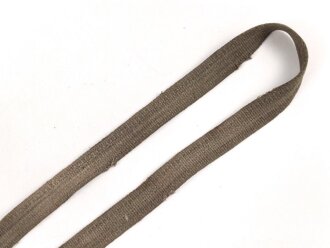 Webleinenriemen Wehrmacht, Breite 2cm, Vermutlich für Optikbehälter oder ähnliches, Gesamtlänge wie fotografiert 92cm
