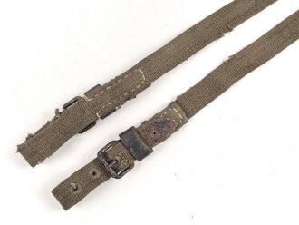 Webleinenriemen Wehrmacht, Breite 2cm, Vermutlich für Optikbehälter oder ähnliches, Gesamtlänge wie fotografiert 92cm
