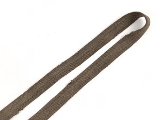 Webleinenriemen Wehrmacht, Breite 2cm, Vermutlich für Optikbehälter oder ähnliches, Gesamtlänge wie fotografiert 92cm
