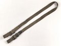 Webleinenriemen Wehrmacht, Breite 2cm, Vermutlich für Optikbehälter oder ähnliches, Gesamtlänge wie fotografiert 92cm
