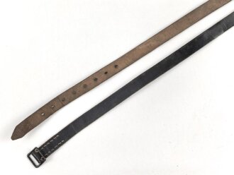 Trageriemen Wehrmacht, schwarzes Leder Breite 2cm, Gesamtlänge 152cm