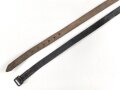 Trageriemen Wehrmacht, schwarzes Leder Breite 2cm, Gesamtlänge 152cm