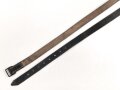 Trageriemen Wehrmacht, schwarzes Leder Breite 2cm, Gesamtlänge 152cm