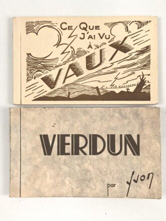 Verdun und Festung Vaux, Ansichtskarten als Souvenier