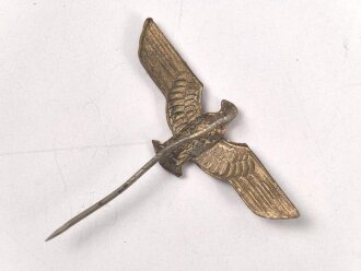 Wehrmachtsadler zum Anstecken, Flügelspannweite 37mm, entnazifiziert