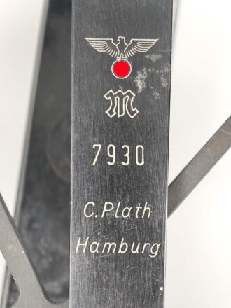 Kriegsmarine, Sextant von C.Plath Hamburg. Guter Gesamtzustand, Gerätenummer 7930