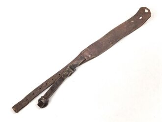 Trageriemen für einen Tornister der Wehrmacht. Oben leicht gekürzt, datiert 1937