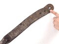 Trageriemen für einen Tornister der Wehrmacht. Datiert 1934, Eisen / Aluminiumbeschläge
