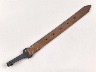 Ersatzteil für einen Rucksack für Gebirgstruppen der Wehrmacht. Ungebrauchtes Stück
