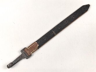Ersatzteil für einen Rucksack für Gebirgstruppen der Wehrmacht. Ungebrauchtes Stück
