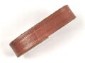Schieber für ein Zweidornkoppel, braunes Leder, Innenmaß 52mm