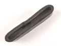 Schieber für ein Zweidornkoppel, schwarzes Leder, Innenmaß 47mm