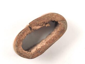 Schieber für einenTrageriemen der Wehrmacht, braunes Leder, Innenmaß 24mm