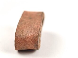 Schieber für einenTrageriemen der Wehrmacht, braunes Leder, Innenmaß 24mm