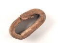 Schieber für einenTrageriemen der Wehrmacht, braunes Leder, Innenmaß 24mm