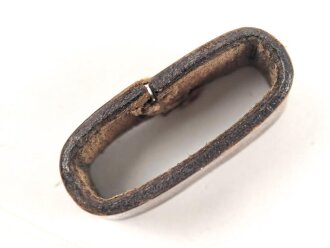 Schieber für einenTrageriemen der Wehrmacht, braunes Leder, Innenmaß 35mm