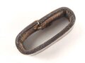 Schieber für einenTrageriemen der Wehrmacht, braunes Leder, Innenmaß 35mm