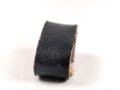 Schieber für einenTrageriemen der Wehrmacht, schwarzes Leder, Innenmaß 20mm