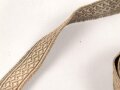 Unteroffizierslitze für den Waffenrock der Wehrmacht. Matte Ausführung,  Breite 15mm, Länge   192cm